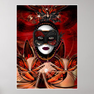 Poster Fantasy Art Butterfly Queen No border