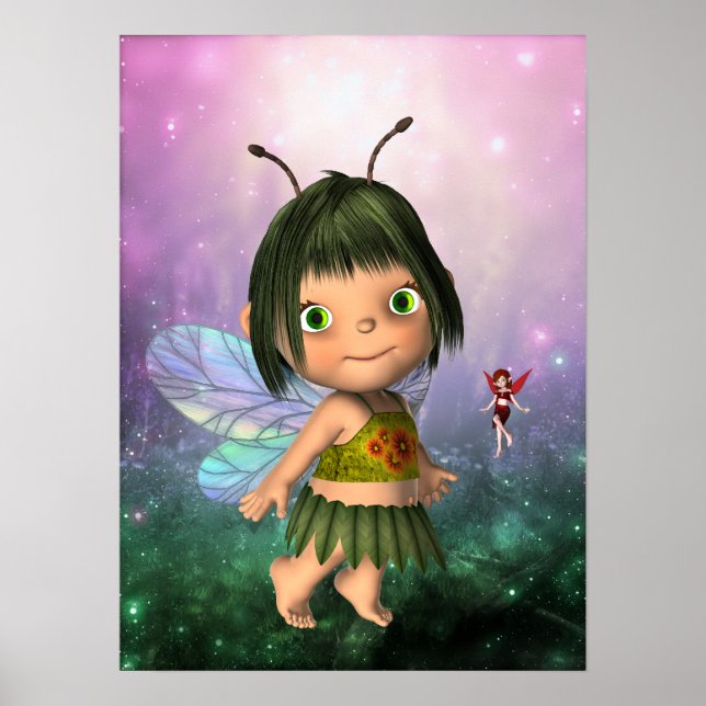 Poster Fantasy Art Little Fairy Girl (Vorne)