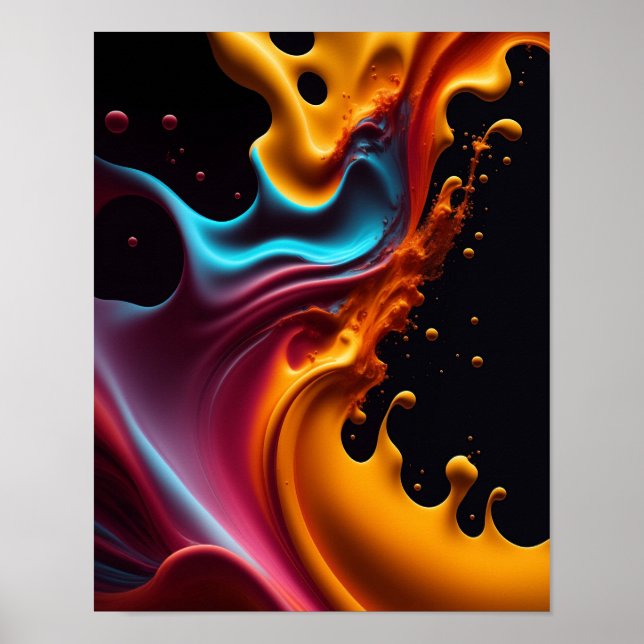 Poster Farbe Mixing Diagramm Farbmischungsanleitun (Vorne)