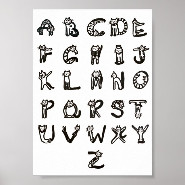 Poster - Feline Alphabet (Vorne)