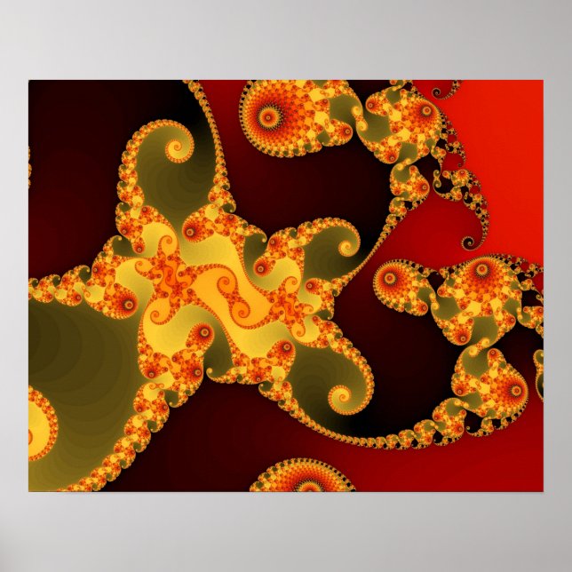 Poster Feurige Tentakel (Vorne)