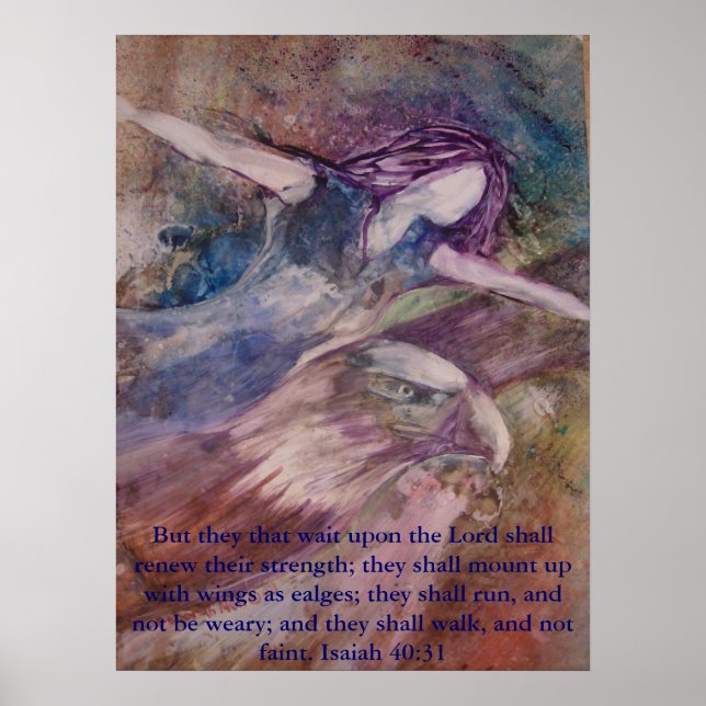 Poster "Flügel wie Adler" (Vorne)