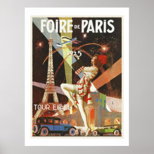 Poster - Foire Paris Vintag 1925