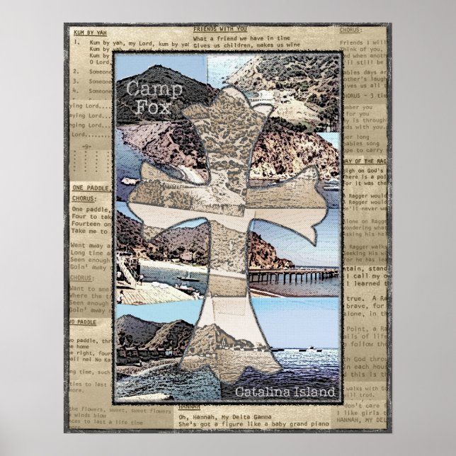 Poster: Fotos von Camp Fox, Song-Texten und Corss Poster (Vorne)