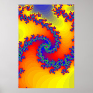 Poster: Fraktal Spirals Poster