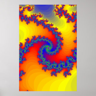 Poster: Fraktal Spirals Poster