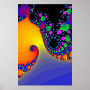 Poster: Fraktal Spirals Poster