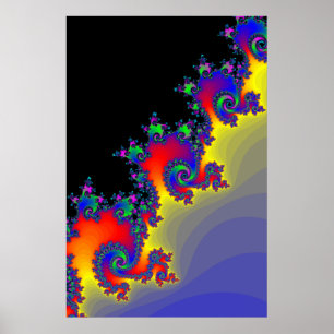 Poster: Fraktal Spirals Poster