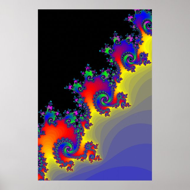 Poster: Fraktal Spirals Poster (Vorne)