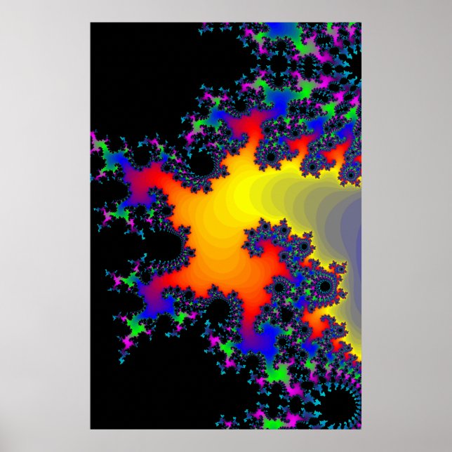 Poster: Fraktale Rand Poster (Vorne)