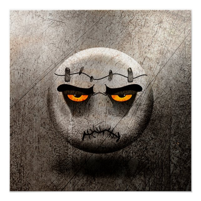 Poster Frankenmoji Vintage (Vorderseite)