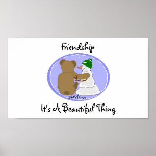 Poster Freundschaft ist großartig
