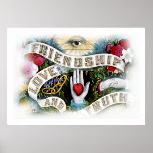 Poster-Freundschaft, Liebe & Wahrheit Poster