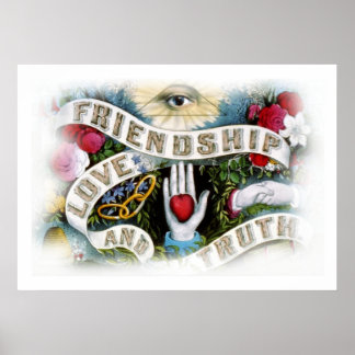 Poster-Freundschaft, Liebe & Wahrheit Poster