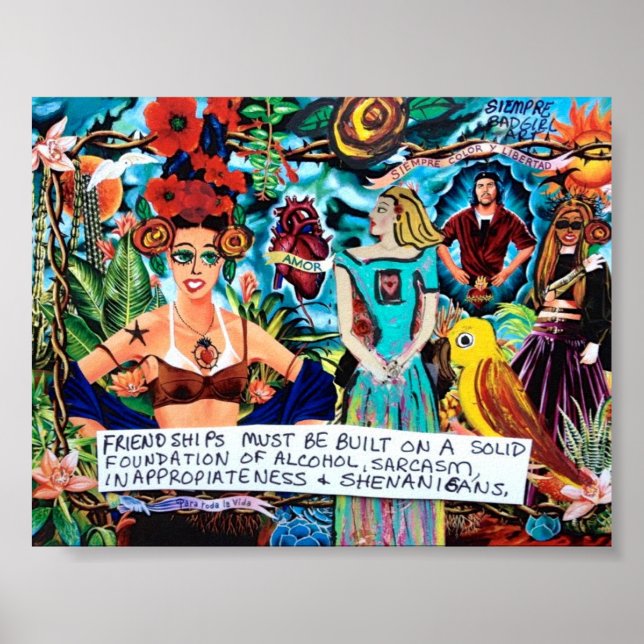 POSTER-FREUNDSCHAFT SOLLTE AUF SCHENANIGERN AUFBAU POSTER (Vorne)