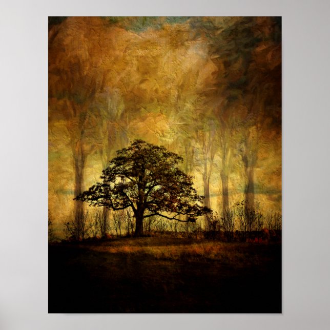 Poster-Friedlicher Baum Poster (Vorne)