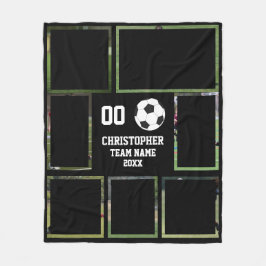 Poster für das Fußballteam-Foto Fleecedecke