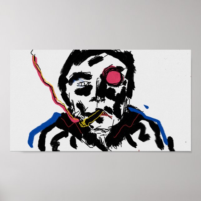 Poster für das menschliche Gesicht (Vorne)