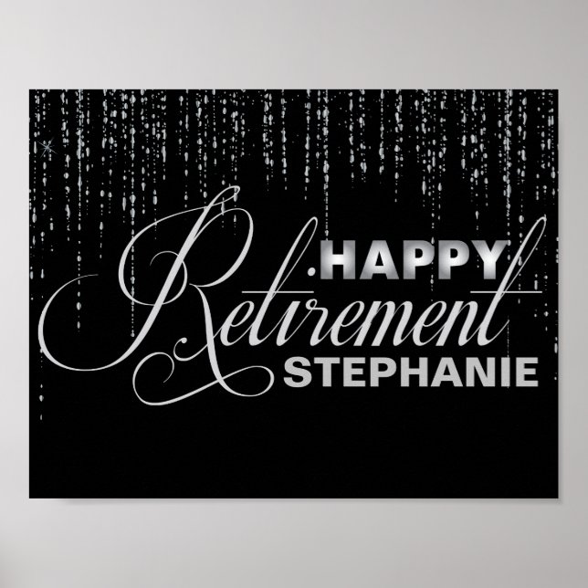Poster für das Silver- und Black-Retirement-Party (Vorne)