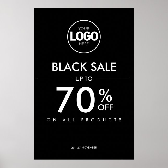 Poster für den Black Friday Sale Business Discount (Vorne)