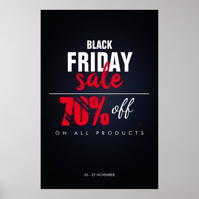 Poster für den Black Friday Sale Business Discount (Vorne)