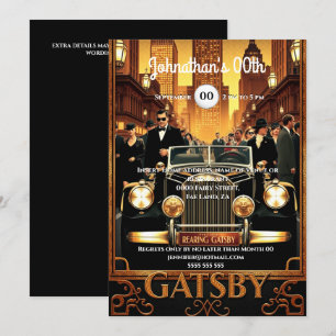 Poster für den großen Gatsby-Cadillac-Film der 192 Einladung