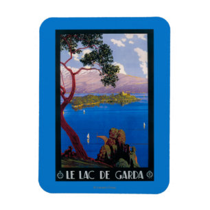 Poster für den Tourismus am Gardasee Magnet