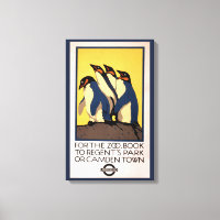 Poster für den U-Bahn-Verkehr zum Londoner Zoo