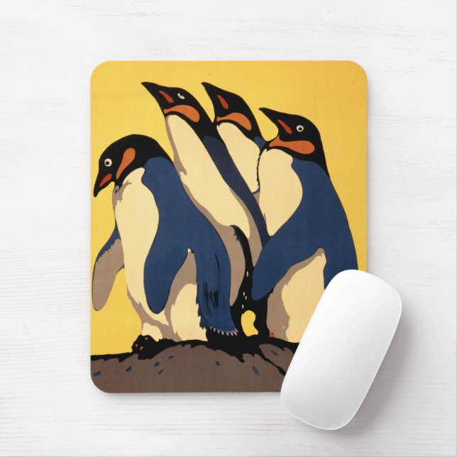 Poster für den U-Bahn-Verkehr zum Londoner Zoo Mousepad (Mit Mouse)