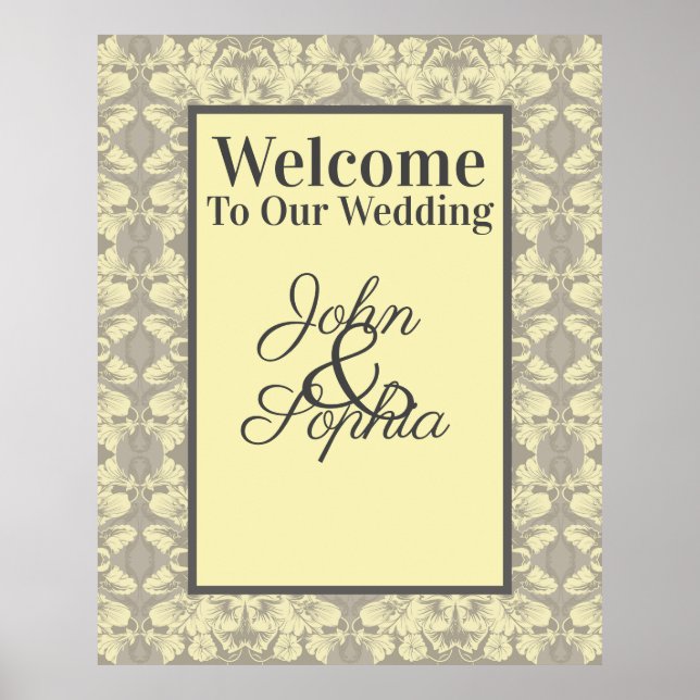 Poster für die Ankündigung von Elfenbein und Graub (Vorne)