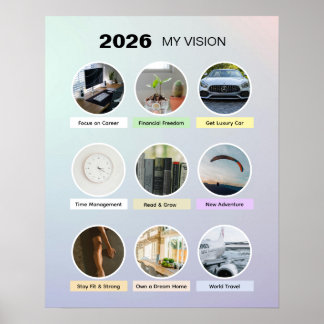 Poster für die ästhetische Manifestation 2026 in P