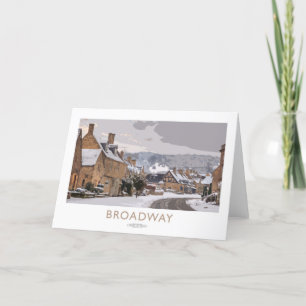 Poster für die Broadway-Bahn Dankeskarte