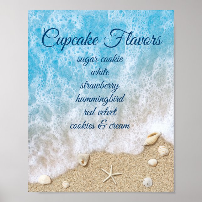 Poster für die Nachspeisenbar Blue Beach Waves (Vorne)