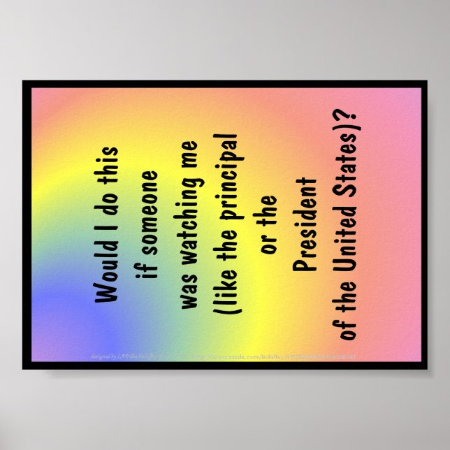 Poster für die Zeichenentwicklung (Vorne)