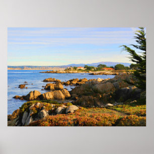 Poster für die zentrale kalifornische Küste