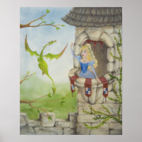 Poster für Drachen und Prinzessinnen