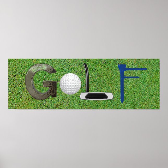 Poster für Golffotos (Vorne)