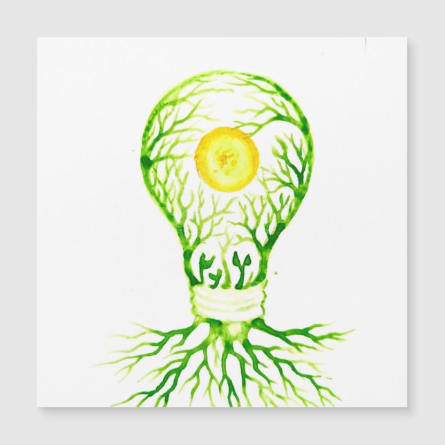 Poster für grüne Energie - Postkarte (Vorderseite)