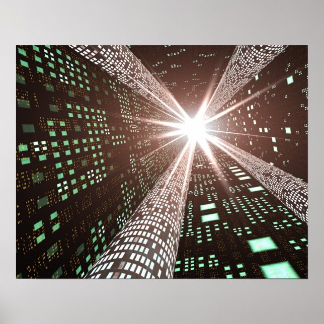 Poster für Hochgeschwindigkeits-Technologie (Vorne)