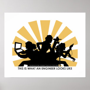 Poster für Ingenieurinnen: So sehen wir aus