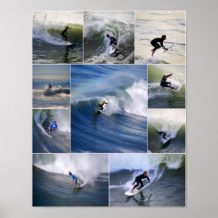 Poster für kalifornische Surfer