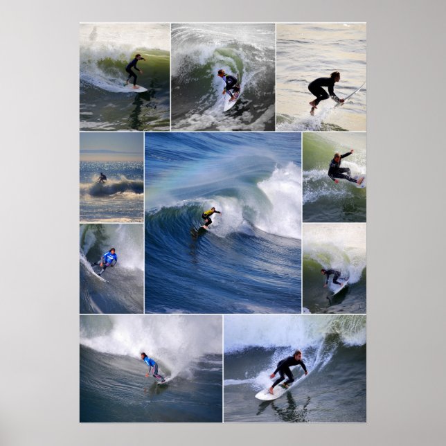 Poster für kalifornische Surfer (Vorne)