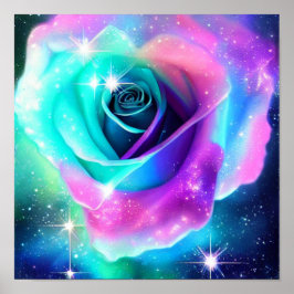 Poster für kosmische Rose