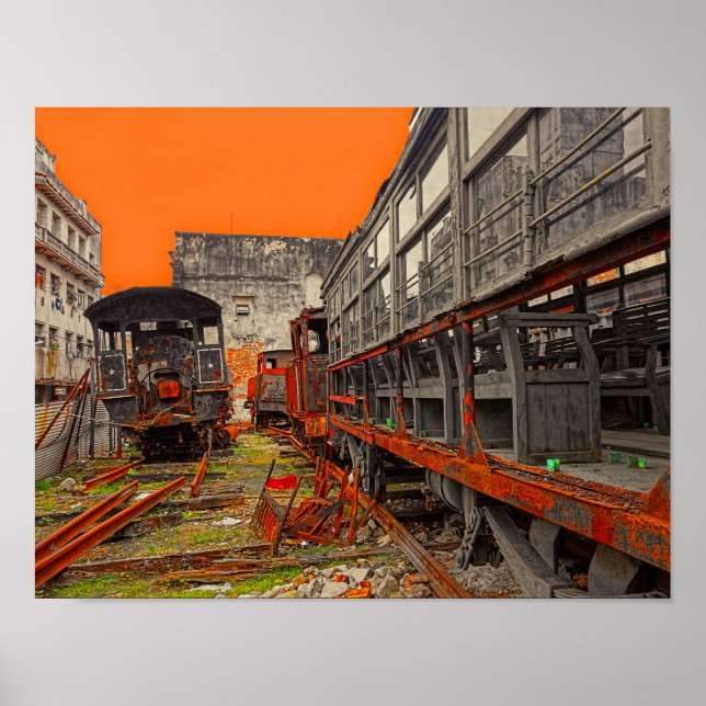 Poster für Lokomotiven und Zugwaggons (Vorne)