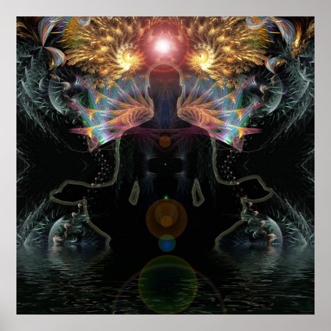 Poster für meditative Visionen (Vorne)