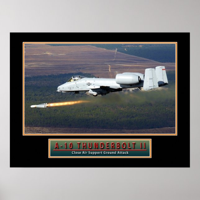 Poster für Militärflugzeuge "A-10-Donnerschlag" 24 (Vorne)