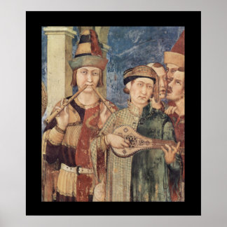 Poster für mittelalterliche Musiker