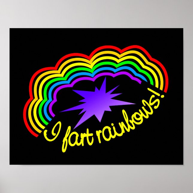 Poster für Regenbogen-Furzen (Vorne)