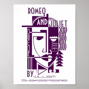 Poster für Romeo und Julia William Shakespeare
