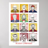 Poster für russische Komponisten